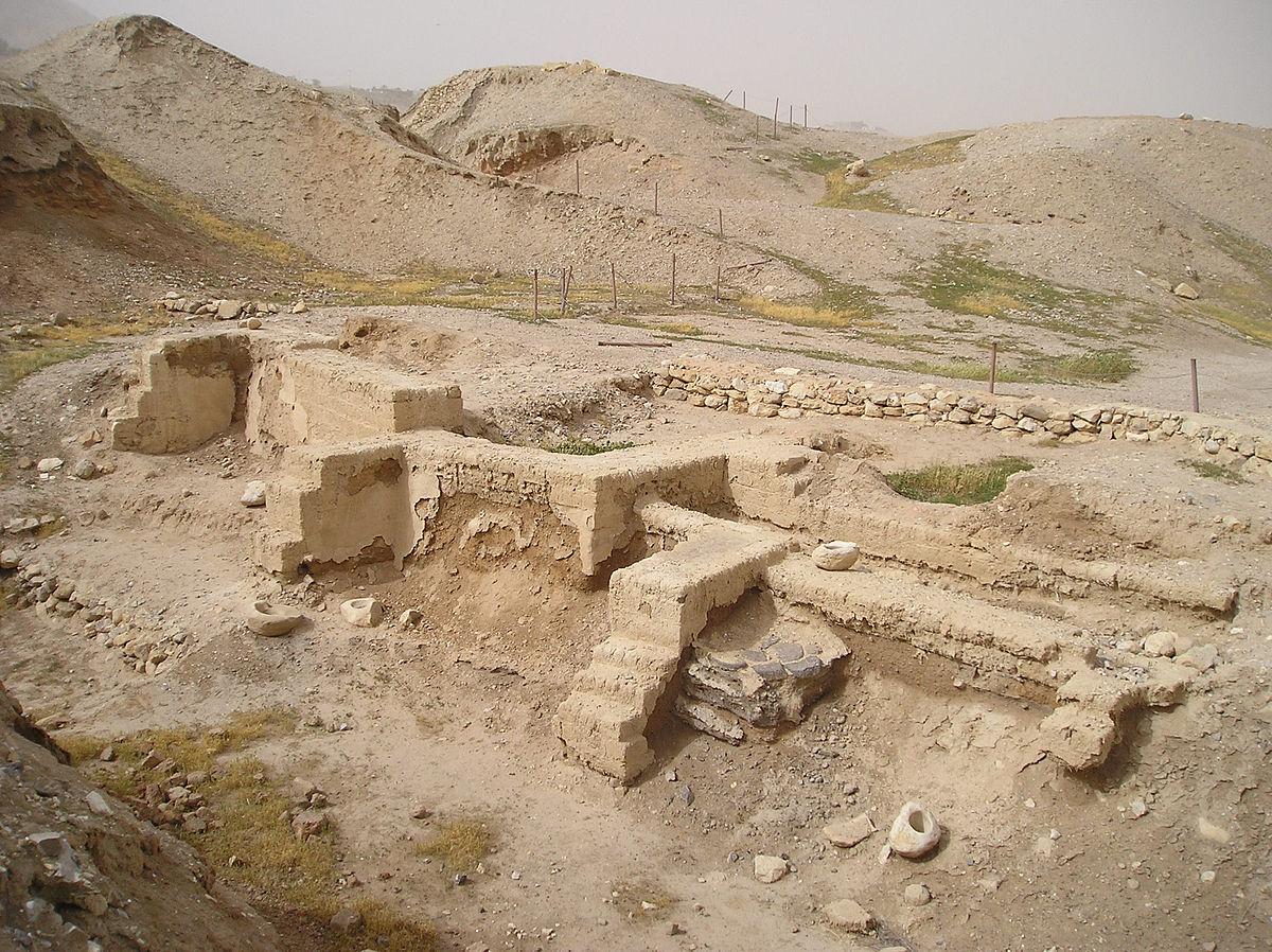Image of the foundations of ancient dwellings at Jericho.