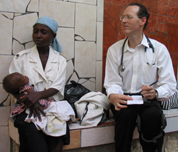 Image of Paul Farmer in Haiti.