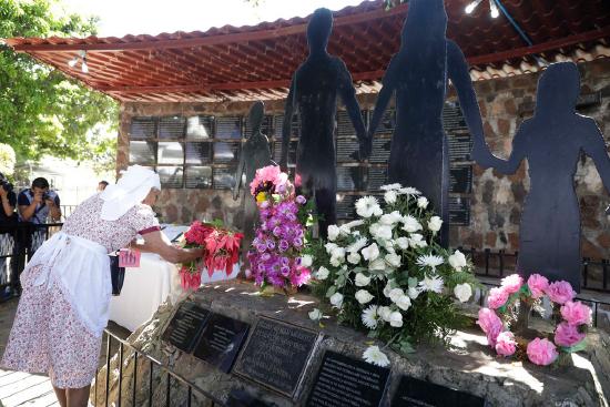 An image of memorial remembrance of the victims of El Mozote Massacre in El Salvador.