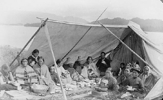 Tsimshian Native Americans of the Pacific Northwest Coast.