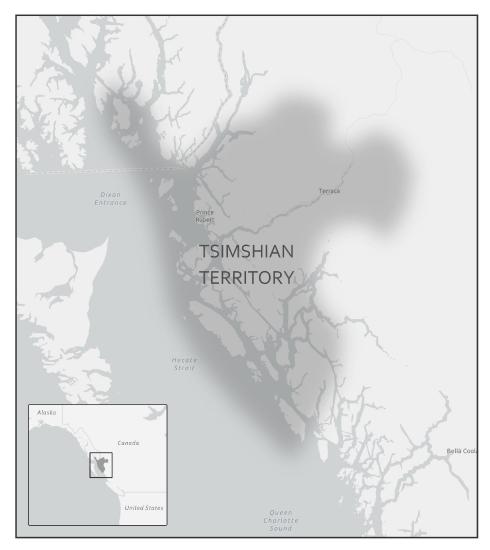 Tsimshian territory in present-day British Columbia.