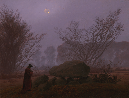  Walk at Dusk, 1830-1835, by Caspar David Friedrich. The prehistoric world fascinated scholars and was an accepted part of Earth’s history, even if explanation defied non-secular thought.