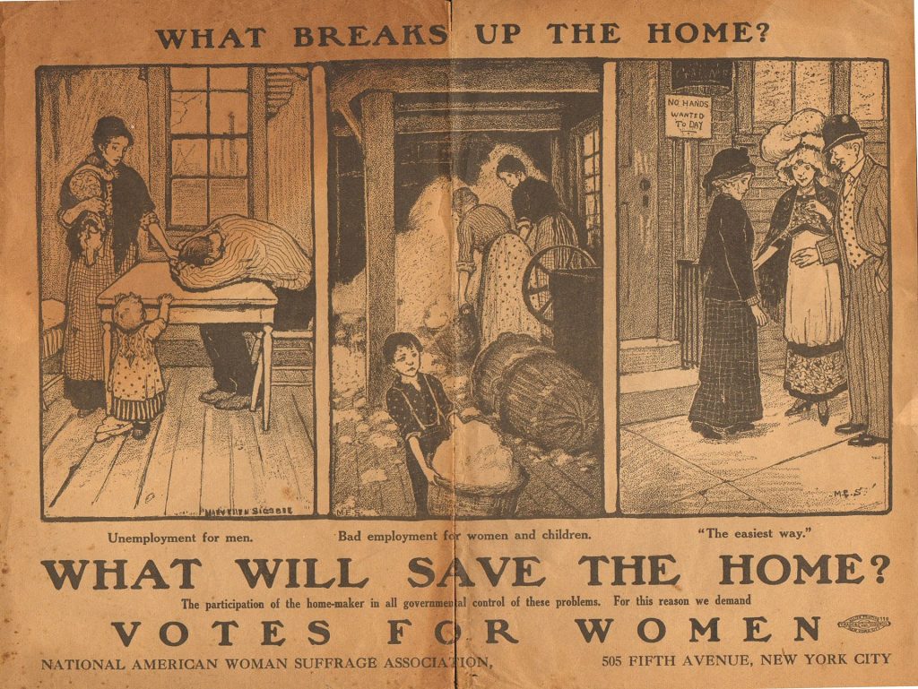 Advertisement by the National American Woman Suffrage Association in 1917