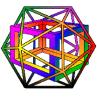 Un dodecaedro colorido. Representa inteligencia lógica/matemática.
