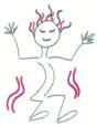 A drawing of a dancing person. It represents bodily/kinesthetic intelligence.