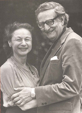 Una fotografía muestra a Hans y Sybil Eysenck juntos”.