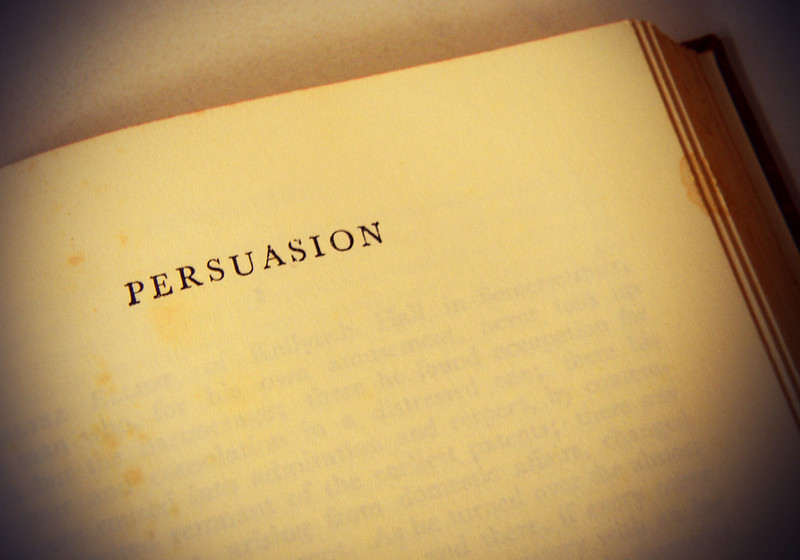 the first page of the book "Persuasion" by Jane Austen