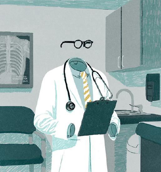 a doctor's coat and clipboard