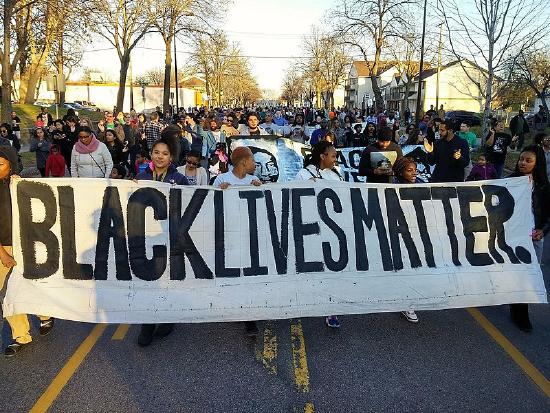 Protest after the death of Jamar Clark by the Minneapolis Police. 