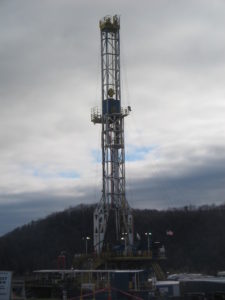 A natural gas drilling site in Pennsylvania