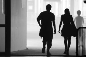 While the biological differences between males and females are fairly straightforward, the social and cultural aspects of being a man or woman can be complicated. (Photo courtesy of "man and woman silhouettes" by Fred Bchx is licensed under CC BY 2.0)