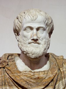 Photo of marble bust of Aristotle