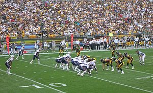 Photo of a football game