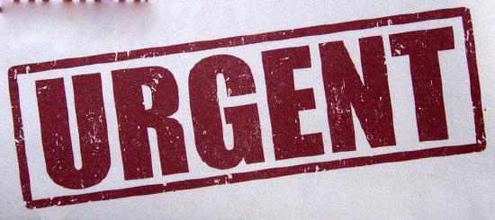 Image of the word URGENT
