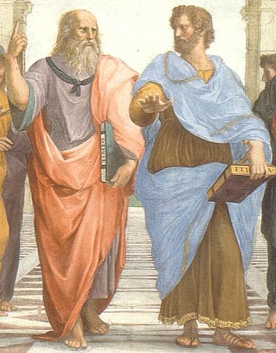 Plato and Aristotle in The School of Athens, by Rafael