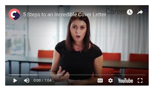 Captura de pantalla del video “5 pasos para una carta de presentación increíble”