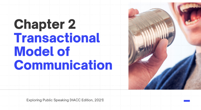2: Transactional Model of Communication