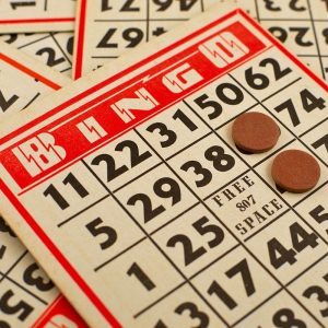 Una tarjeta de bingo.