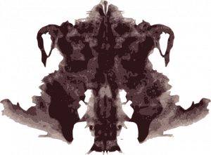 An example of a Rorschach inkblot.
