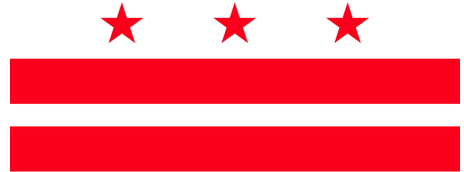 Gráfico de la bandera del Distrito de Columbia