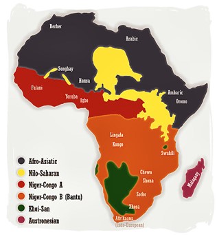 African Languages Map