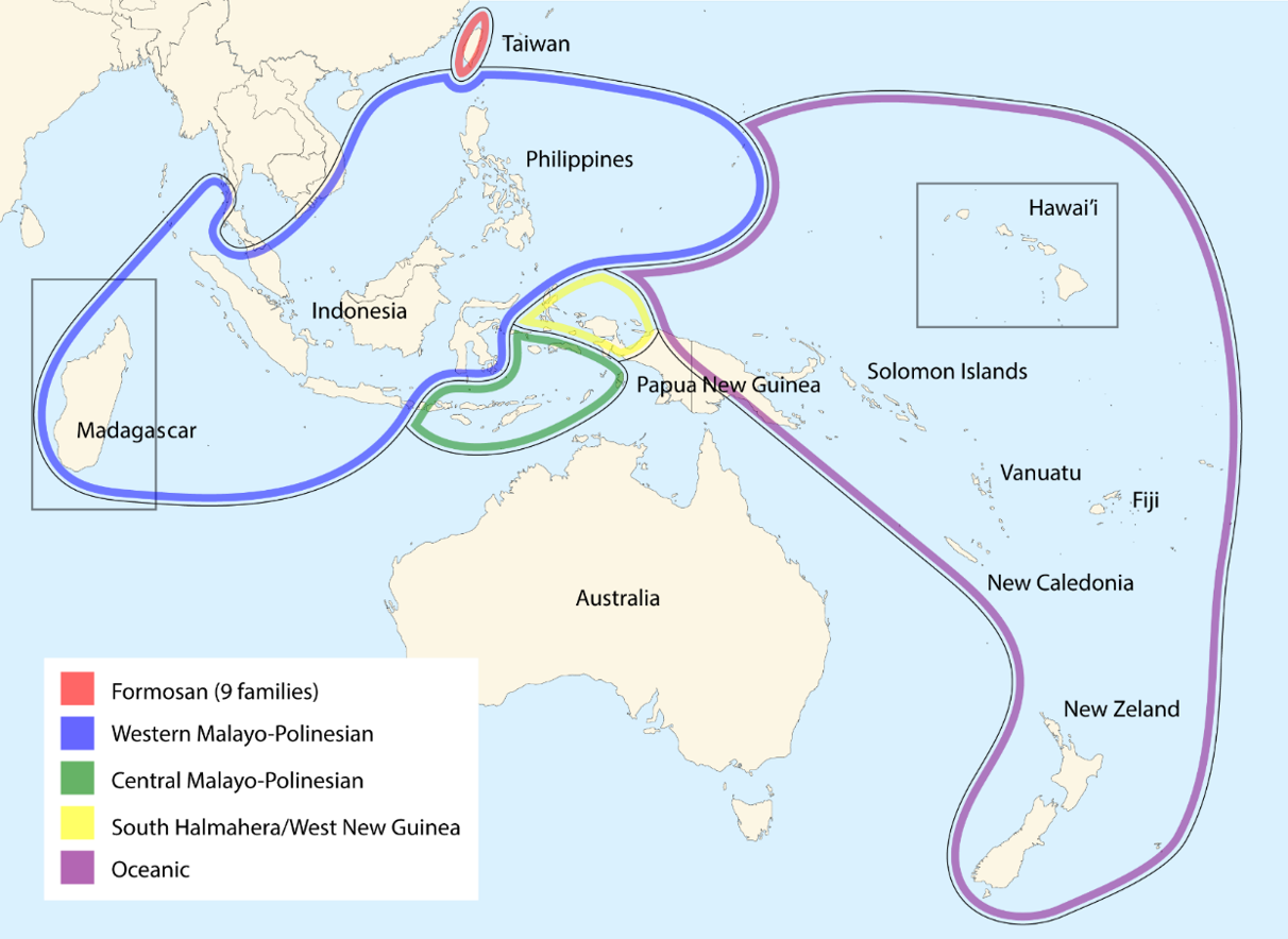 Austronesian Language Family Map