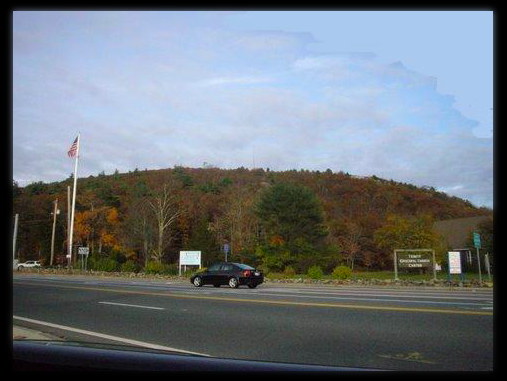 Photograph of the Great Blue Hill in Milton, Massachusetts, taken on October 25, 2009 by Wikipedia user Swampyank.