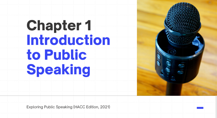 1: Introduction to Public Speaking