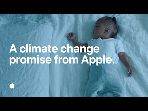 Thumbnail for the embedded element "A climate change promise from Apple"