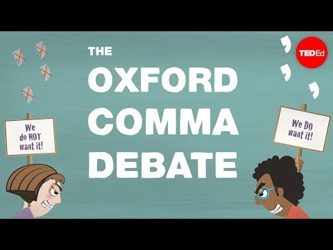 Thumbnail for the embedded element "Grammar's great divide: The Oxford comma - TED-Ed"