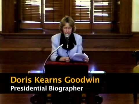 Thumbnail for the embedded element "1999 - Historian Doris Kearns Goodwin Discusses US Presidents at DePauw University"