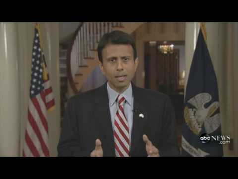 Thumbnail for the embedded element ""You're Wrong, Barack !" : Gov Bobby Jindal | Republicans Respond To Obama | FEB 2009"