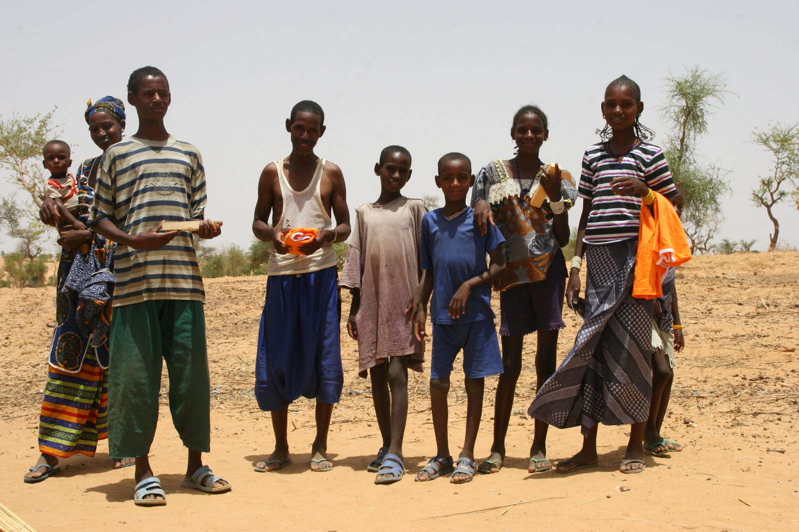 Familia de ocho en Mali