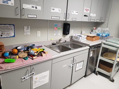 childcare kitchen facility with sink