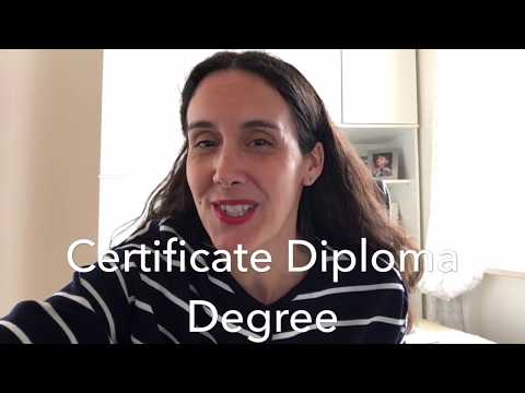 Thumbnail for the embedded element "Certificate vs Diploma vs Degree"